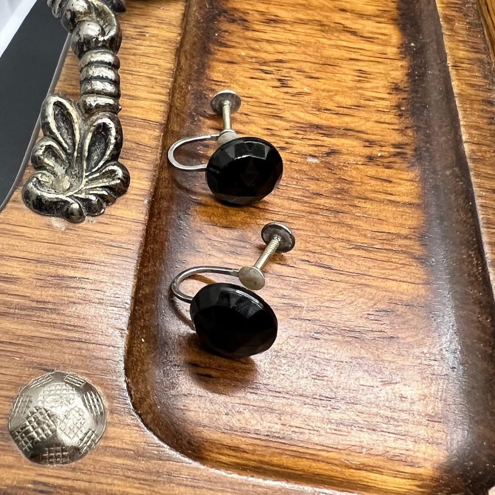 Vintage Silver 925 Screw back earrings! - Picture 2 of 12